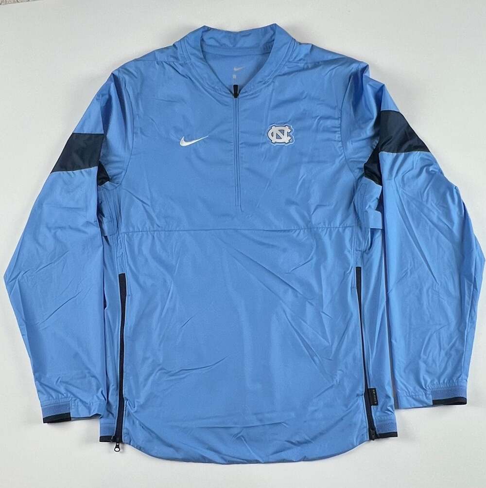 Nike North Carolina UNC Dri-FIT 1/2-Zip Pullover Windbreaker Jacket